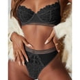 thumbnail image 2 of Gibobby Lencería mujer erótica Lenceria Sexy para Mujer Ropa Interior Sensual de una Pieza Erotica de Encaje con Cuello V Pijama Tirantes(Negro, M), 2 of 4