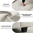 thumbnail image 5 of WACASA Modern Accent Chair and a Half, 49.5'' W Oversized Chairs in Living Room, Chenille Comfy Reading Chair, Armchair with Wide Armrests, White, 5 of 11