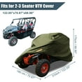 thumbnail image 2 of Unique Bargains UTV Cover Waterproof Protection Covers 210D Army Green 2-3 Seater for Polaris RZR for Ranger for Can-Am, 2 of 6