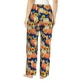 thumbnail image 2 of Bixox Women's fall Pumpkin Daisy Patterned Pajama Pants Loungewear, 2 of 5