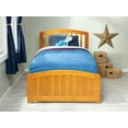 thumbnail image 4 of Richmond Twin Platform Bed with Matching Foot Board with 2 Urban Bed Drawers in Caramel, 4 of 7