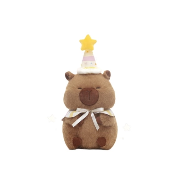 Cute Capybara Plush Toy, Soft Stuffed Animal Doll for Birthday Gifts and Room Decor