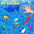 thumbnail image 3 of Carolart Ocean Sensory Table con Sensory Sands Ocean Sensory Bin con tapa Ocean Toy para niños Uso en interiores y exteriores Kit de arte de arena para niños y niñas Juguetes sensoriales para niños de, 3 of 6