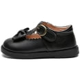 thumbnail image 2 of DADAWEN Girl's Black Dress Shoe School Uniform Shoes Mary Jane T-Strap Princess Flat for 8.5 Toddler, 2 of 5
