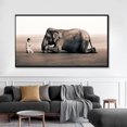 thumbnail image 3 of Pósteres de animales de leopardo y león de gran tamaño, elefante africano, tigre, cuadro de pared, pintura en lienzo de una pieza, decoración del hogar sin marco, 3 of 5