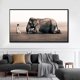 thumbnail image 3 of Pósteres de animales de leopardo y león de gran tamaño, elefante africano, tigre, cuadro de pared, pintura en lienzo de una pieza, decoración del hogar sin marco, 3 of 5
