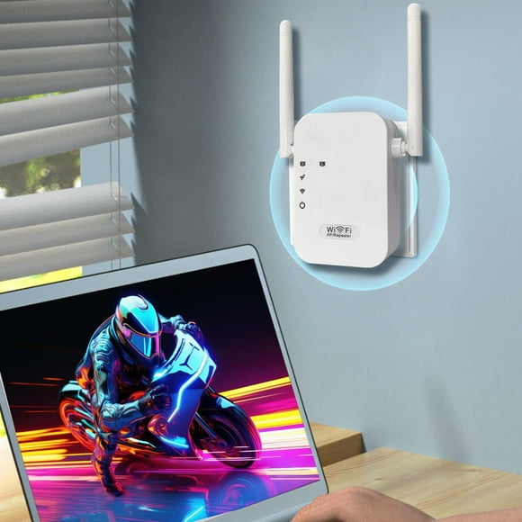 Qiopertar Amplificateur wifi, amplificateur de portée wifi 300m 2.4G amplificateur Internet sans fil amplificateur de signal sans fil répéteur avec Port Ethernet pour étendre internet wifi pour les