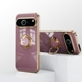 thumbnail image 5 of TECH CIRCLE Case for Google Pixel 9 Pro, Pixel 9 Case 6.3" (2024) - Shiny Plating Cute Case with Magnetic Kickstand / Ring Holder, Durable Soft Silicone Slim Thin Lightweight Phone Cover, Lightpurple, 5 of 5