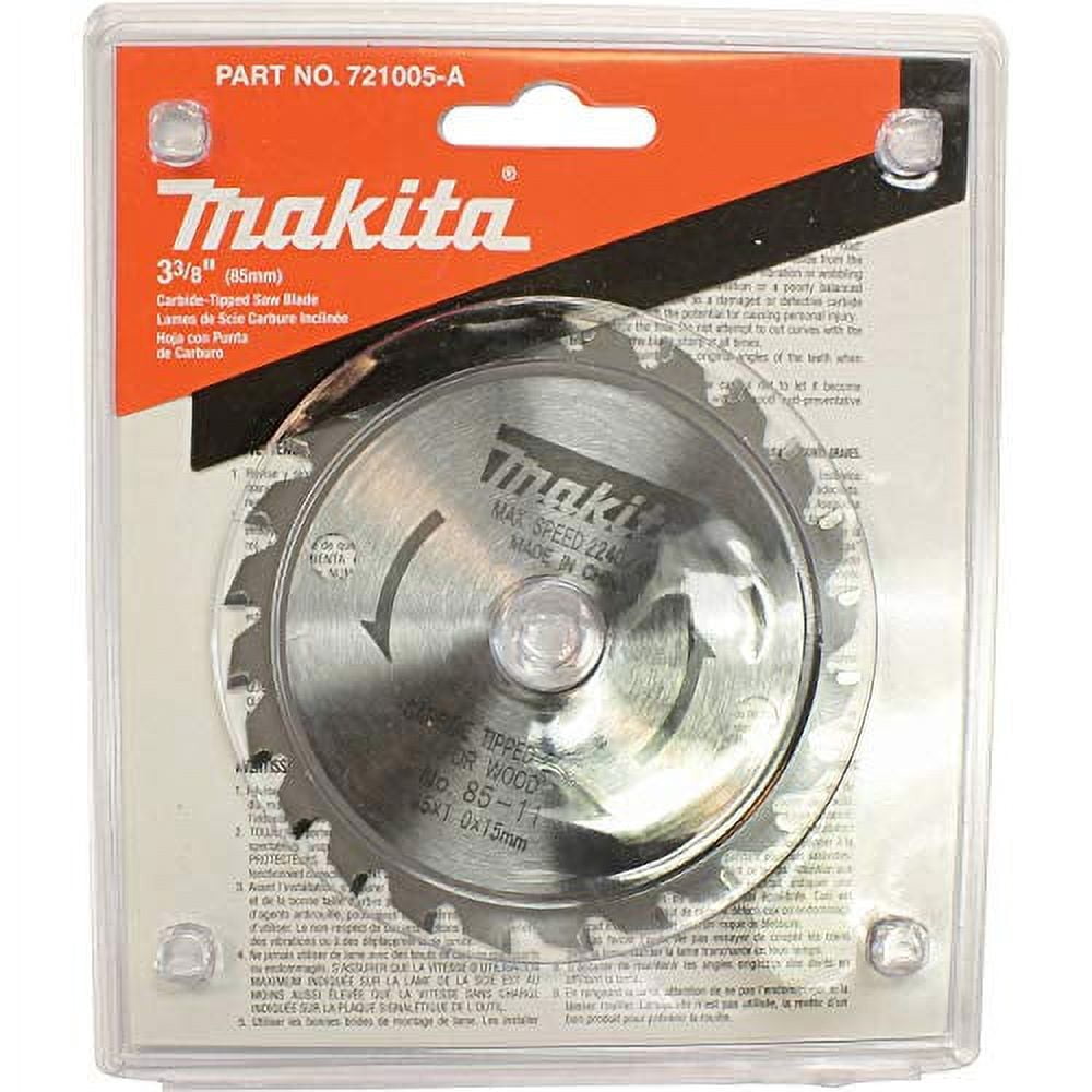 Makita 3 3/8" 24T Carbide Tipped Circular Saw Blade for General Purpose