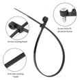 thumbnail image 2 of 12 Inch Cable Ties (100 Pack) Zip Ties with Screw Mounting Hole 120 Lb Strength + 100 Screws for Wire Management, 2 of 6