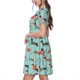 thumbnail image 2 of Balery Christmas Dachshund Vestidos sueltos de manga corta para mujer, vestidos de verano 2025, vestidos casuales de corte A con vuelo., 2 of 6
