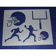 thumbnail image 3 of Football Stencils Mylar 3 Pieces of 14 Mil 8" X 10" - Painting /Crafts/ Templates, 3 of 7