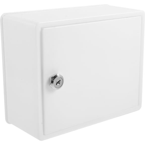 OUNONA White Plastic Wall Mount Mailbox Lock for Outdoor and Home Use