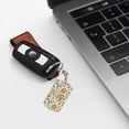 thumbnail image 6 of Goofa Autumn Pumpkins Leaves Printed Rectangular Metal Keychain Bag Charm Floral Charm for Purse Keys Metal Keyring Gift for Women Accessories, 6 of 7