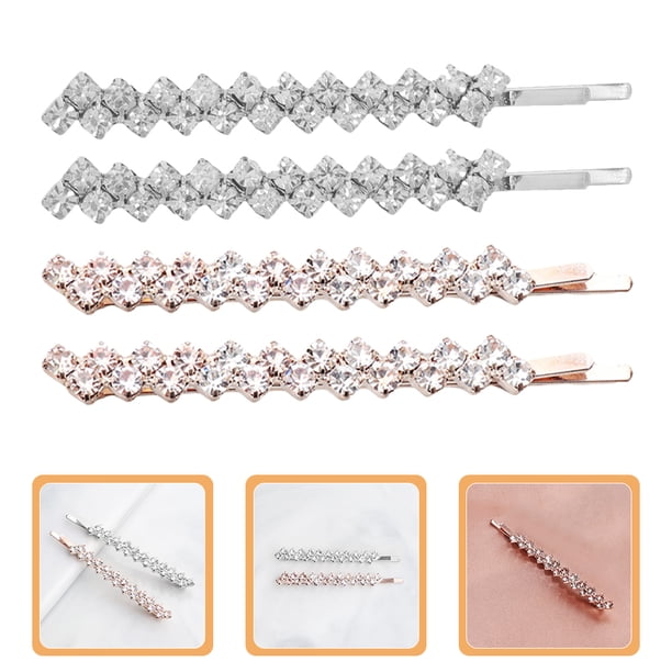 unbranded 4Ud Clips Para Con Rhinestones En Colores Surtidos Para Uso En Eventos Y Días Informales