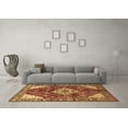 thumbnail image 3 of Ahgly Company Indoor Rectangle Medallion Brown Traditional Area Rugs, 2' x 4', 3 of 4
