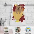 thumbnail image 5 of Autumn Hedgehog Leaves Hand Towels, Fall Forest Animal Kitchen Towel Ultra Soft and Absorbent,Decorative Fingertip Face Towel for Bathroom Hotel, 2 PCS, 28.3"x 14.4", 5 of 6