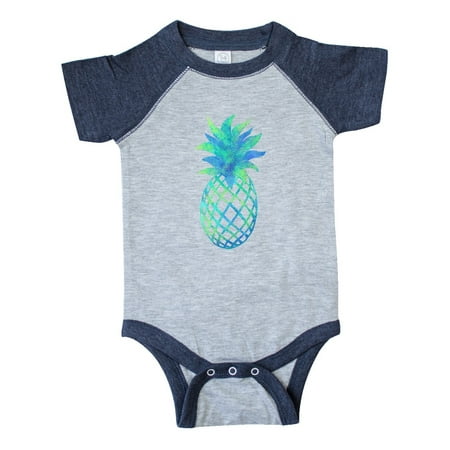 

Inktastic Blue and Green Pineapple Gift Baby Boy or Baby Girl Bodysuit