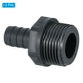 thumbnail image 3 of Uxcell Barb Hose Fitting, Barbed Male Thread Pipe Connector Adapter Gray 16mm 3, 3 of 5