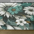 thumbnail image 5 of Ambesonne Teal Place Mats Set of 4, Modern Urban Jungle Leaves, Standard Size, Sea Green Pale Mustard, 5 of 5