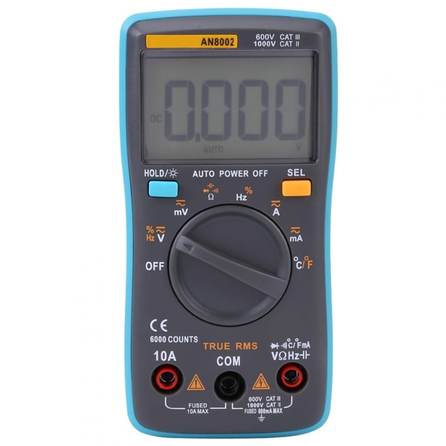 Ohmmeter, ANENG AN8002 Vrai RMS Multimètre Courant Mètre Conception Élevée