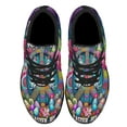 thumbnail image 2 of Hippie Peace Sign EaStr Day Peace Love EaStr Joy Shoes Sneakers Black Size 6, 2 of 7