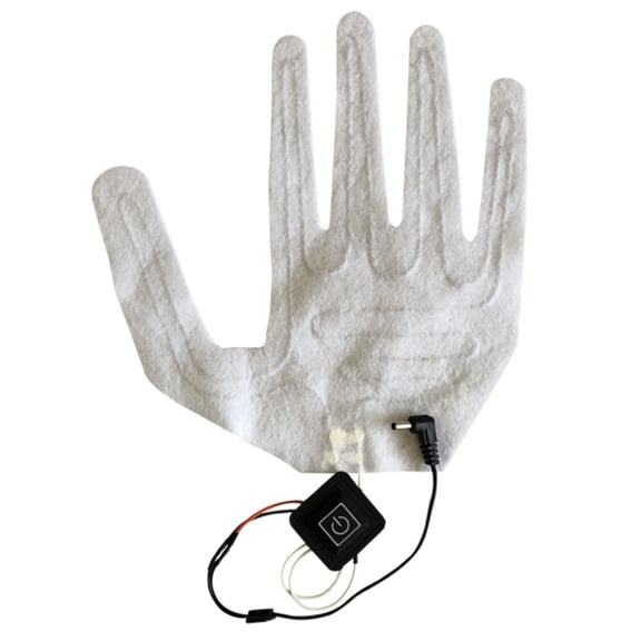 Heated Glove Pads Winter Warm Five Finger Gloves Heating Pads 3 Position Adjustable Heating Film Glove Heaters Replacement Heaters For Heated Gloves, 9.1"x8.5"