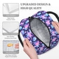 thumbnail image 3 of Rateoe White Skull Flower Pattern Lunch Bag Women, Lunch Box, Lunch Bag, Small Leakproof Lunch Tote Large Capacity Reusable Insulated Cooler Lunch Container, 3 of 6