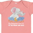 thumbnail image 4 of Inktastic My Babysitter Loves Me to the Moon and Back Elephant Family Boys or Girls Baby Bodysuit, 4 of 5