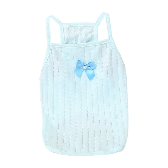 Pet Clothes - Thin Good Flexibility - Lightweight Soft Texture - Non-shrink Decorative - Cotton Bow-knot Dog Vest - Spring Accessories