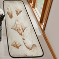 thumbnail image 6 of CURLYOOT Vintage Shells Runner Rug 2'x6' Washable Kitchen Runner Rug Indoor Non Slip Laundry Rugs Ocean Beach Theme Floor Carpet for Hallway Kitchen Entryway Bedroom Living Room, 6 of 9