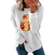 thumbnail image 1 of UKAP Sudadera con Estampado de Calabaza para Mujer, Sudadera de Otoño de Manga Larga, Jersey Informal con Cuello Redondo, Tops, 1 of 3
