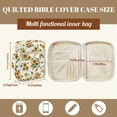 thumbnail image 5 of FOR U DESIGNS Sunflower Print Bible Cover Case Quilted Bible Carrier Tote Bag Lightweight Protective Church Organizer Holder Bag Christian Bible Accessories Gifts, 5 of 7