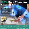 thumbnail image 2 of Tabla de cortar Katuchef Titanium 100% titanio puro 11x39cm, 2 of 7
