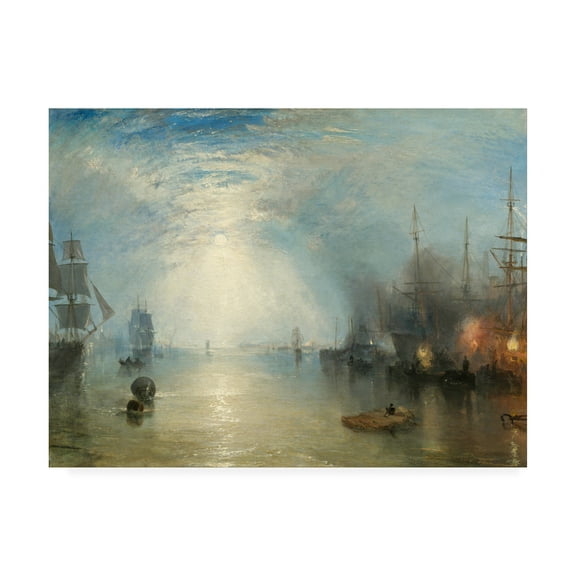 Trademark Fine Art 'Heaving Coals by Moonlight' Canvas Art by Turner