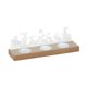 thumbnail image 2 of Partido de la mesa de Pascua del titular de la granea Favores del partido de decoración, candelabro de madera, candelabra rústico para el gabinete de, 2 of 9