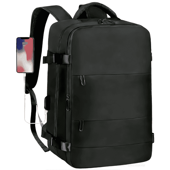 TRANSLINK Travel Backpack for Women Men TSA Carry On with USB Charging Port Weekender Essentials Backpacks fits 15.6" Laptop