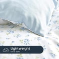 thumbnail image 5 of Floral Comforter Set with Sheets - 7 Piece Bed in a Bag for Full Size, White Blue Cottagecore Aesthetic, 5 of 6