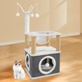 thumbnail image 4 of DOLITY Lit pour Chat Capsule Spatiale Cube pour Chat Condos pour Gratter les Griffes Plusieurs Petits Animaux Couche Simple, 4 of 7