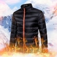 thumbnail image 3 of Veste Rembourrée à Fermeture Éclair Slim Fit Automne et Hiver pour Homme avec Poches, 3 of 6