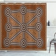 thumbnail image 1 of Ambesonne Tribal Shower Curtain, Aboriginal Patterns, 69"Wx75"L, Multicolor, 1 of 3