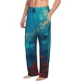 thumbnail image 6 of Sigee Tower And Red Roses print Men's Pajama Pants Lounge Sleep Bottoms with Elastic Waistband and Pockets-XX-Large, 6 of 6