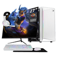 thumbnail image 1 of Computadora Escritorio Completa Xtreme PC Gaming AMD Radeon Vega 7 Ryzen 5 5600GT 16GB SSD 1TB Monitor 27 75Hz WIFI White juegos casuales, trabajo y estudio, 1 of 6