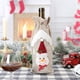 thumbnail image 5 of 3 piezas de soporte de botella de vino de arpillera de Navidad bolsa de botella de vino tinto de champán bolsa de vino de alce de muñeco de nieve de Papá Noel, 5 of 5