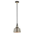 thumbnail image 2 of Vanity Art Modern 1-Light Mini Pendant Lighting in Black W/Antique Brass with Grey Green Metal Shade Farmhouse Hanging Lamp Single Ceiling Light Fixture for Kitchen Island, Dining Room MS208-1BK-AB-DG, 2 of 3
