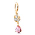 thumbnail image 3 of BRIGHTFUFU 1Par Aretes Colgantes De Zirconia Rosa Para Mujer Ideales Para Ocasiones Formales, 3 of 8