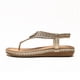 thumbnail image 4 of Zapatos de mujer Zapatillas de tacón bajo Sandalias cómodas casuales Playa Flores de diamantes Chanclas bohemias Wmkox8yii nm3194, 4 of 8