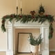 thumbnail image 4 of Xihbxyly Corona Navideña de Agujas de Pino, Diseño de Piñas Artificiales, Elegante Decoración Verde, Ambiente Festivo, Ideal para Repisa de Chimenea Interior y Exterior, Celebración Invernal, 180 Cm, 4 of 7