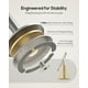thumbnail image 4 of Soporte para teléfono celular Nulaxy Magnetic Aluminium 360°, giratorio, gris, 4 of 7
