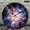 12x12in, variant on Patifu Colorful Supernova Explosion Space Round Wooden Wall Clock Silent Mechanical Movement 10x10in